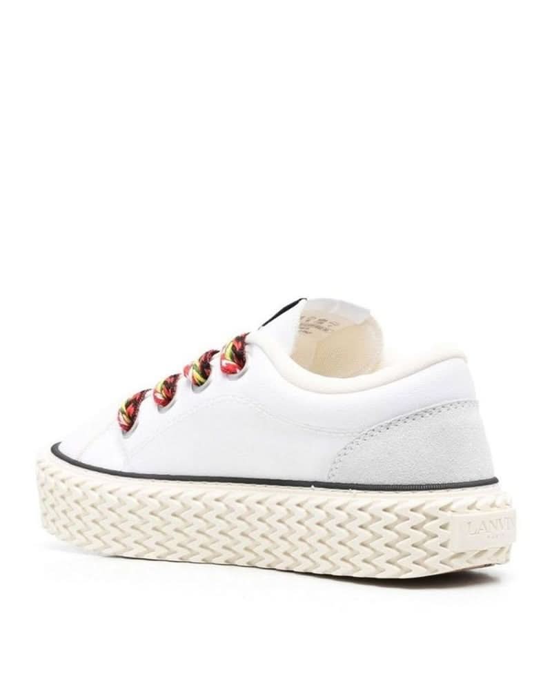 Lanvin White Cotton Low Top Sneakers
