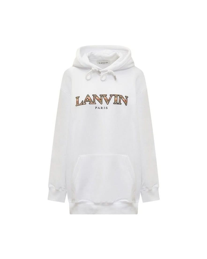 Lanvin White Cotton Sweatshirt Glam Steals