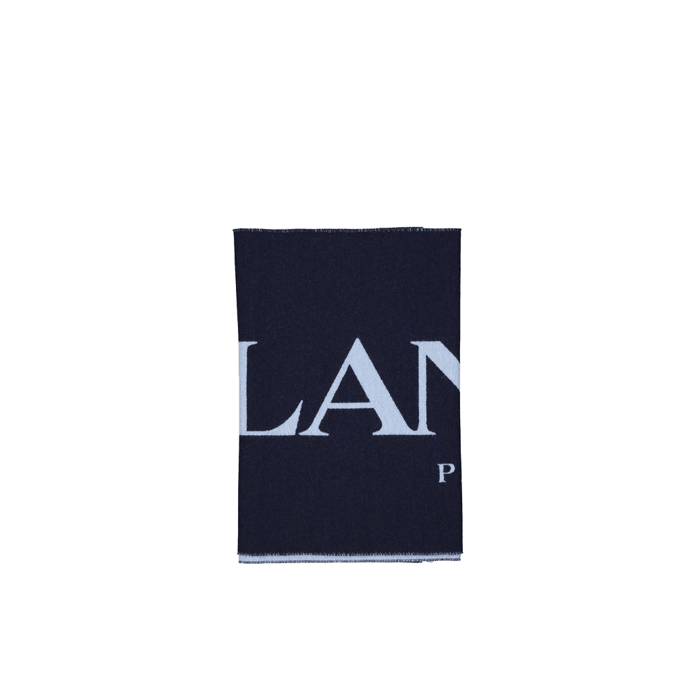 Lanvin Wool And Silk Logo Scarf Glam Steals