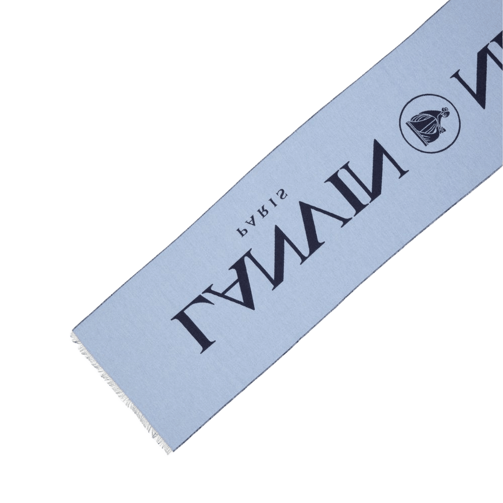 Lanvin Wool And Silk Logo Scarf Glam Steals
