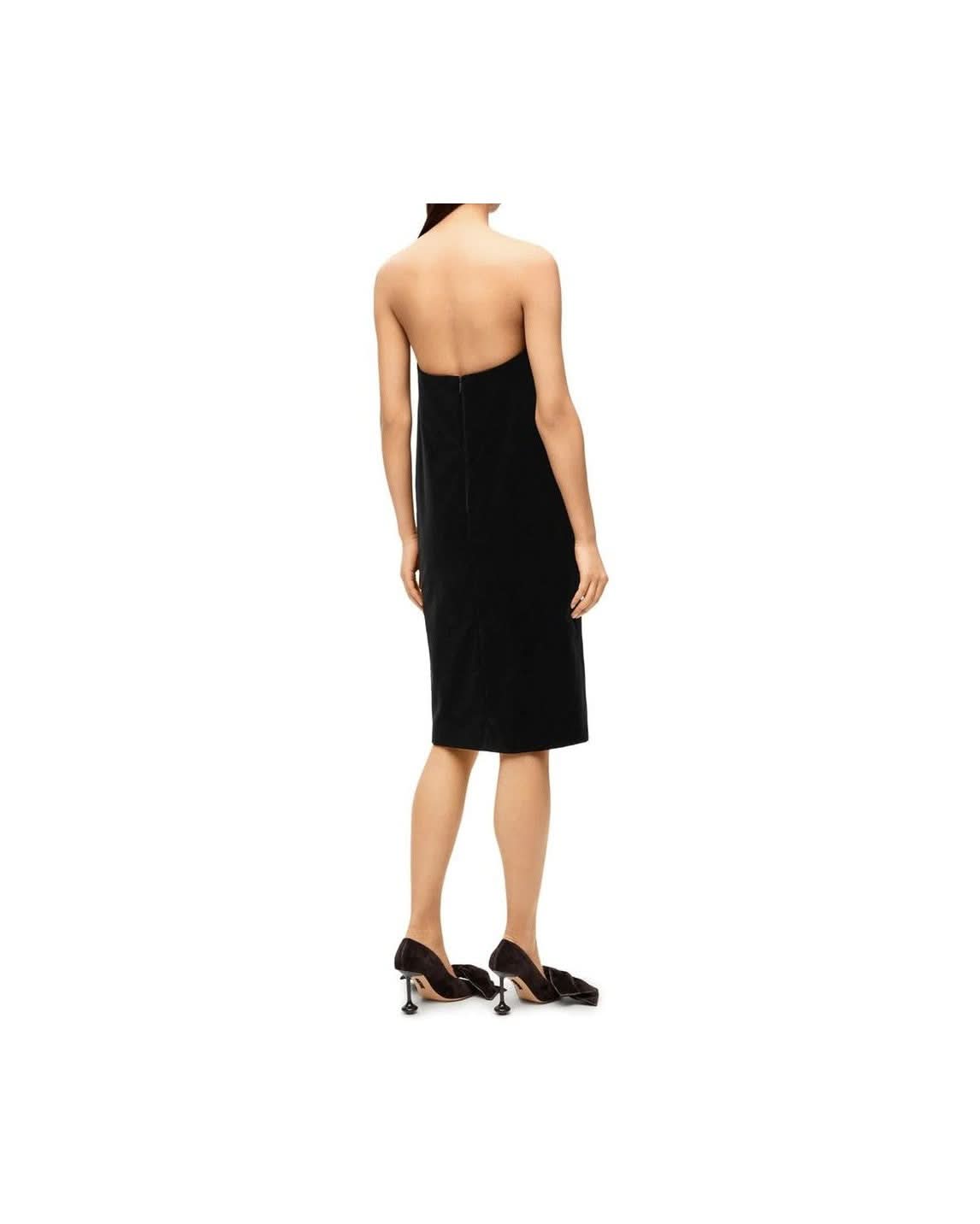 Loewe Black Cotton Cocktail Dress