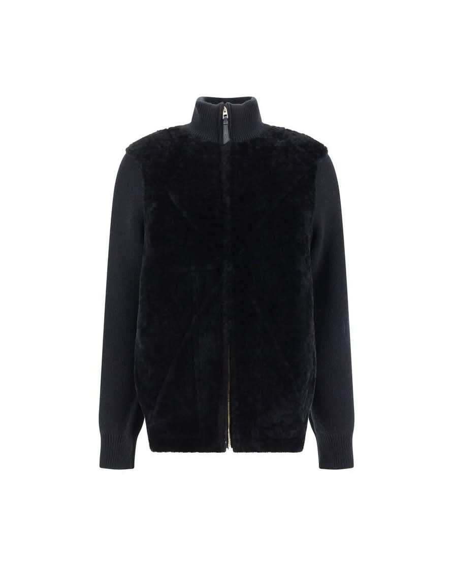 Loewe Black Lamb Fur Coat Glam Steals