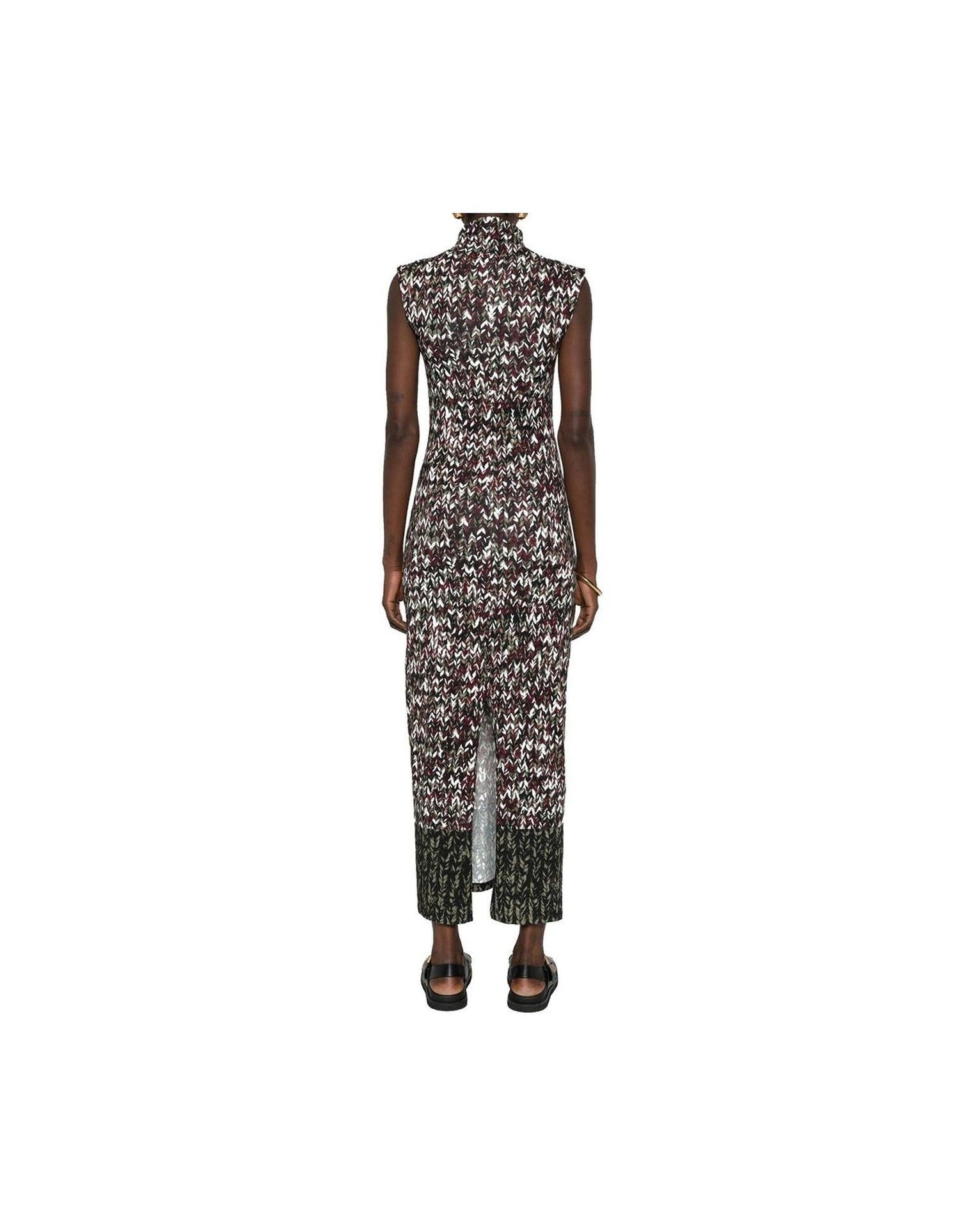 Loewe Knit Print Long Dress Glam Steals
