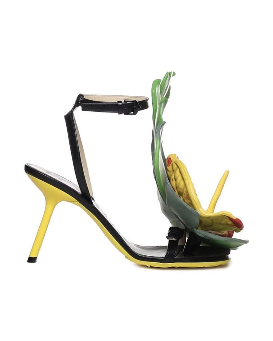 Loewe Leather Lamb Stiletto Heel Sandals Heels