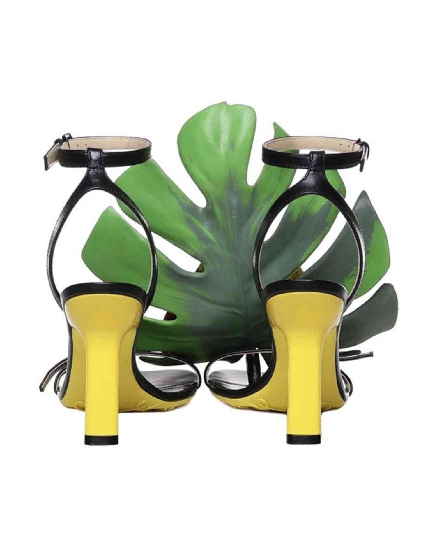 Loewe Leather Petal Monstera Sandals Glam Steals