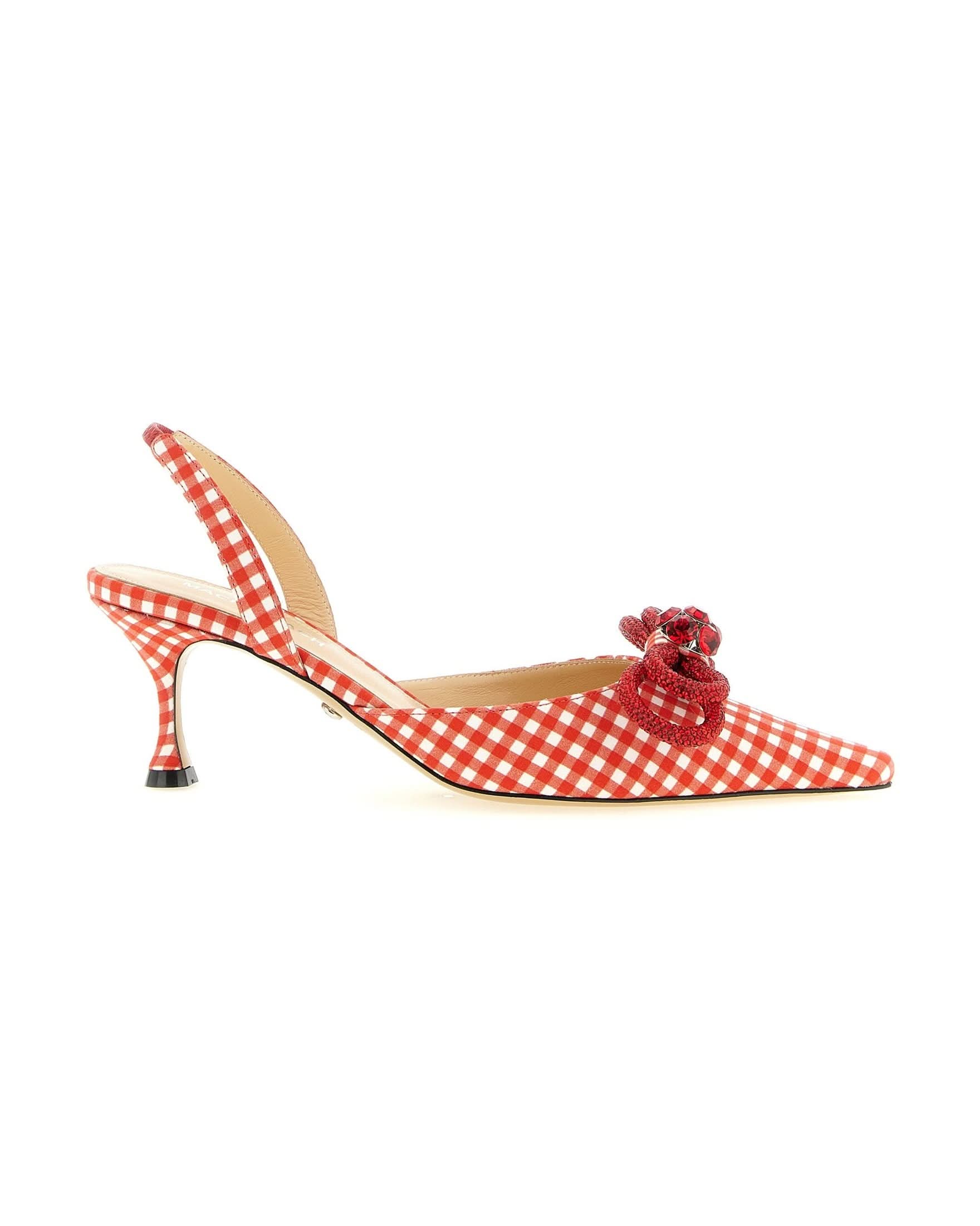 Mach & Mach Double Bow Slingback Pumps