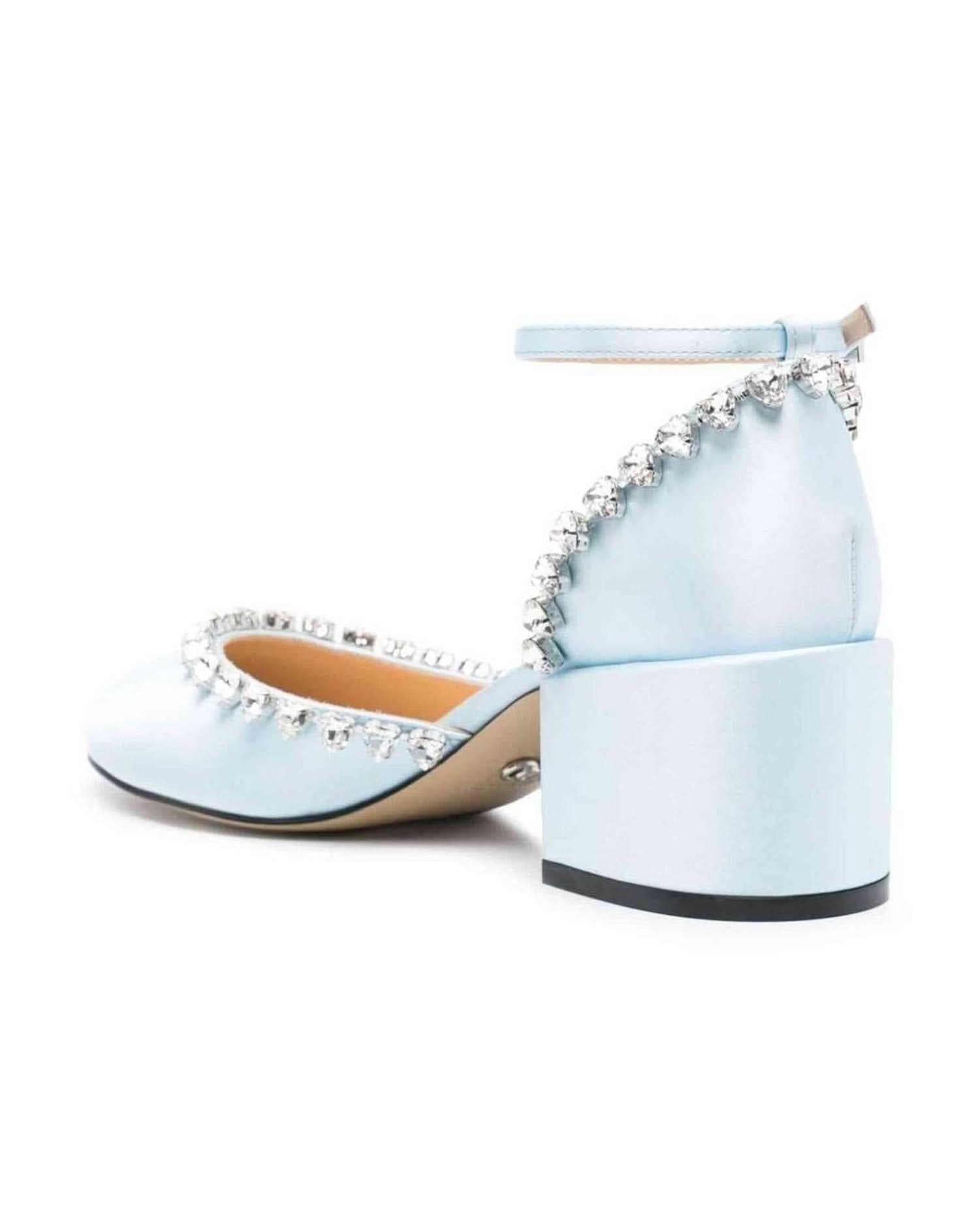 Mach & Mach Pre Clear Blue Heel Heels