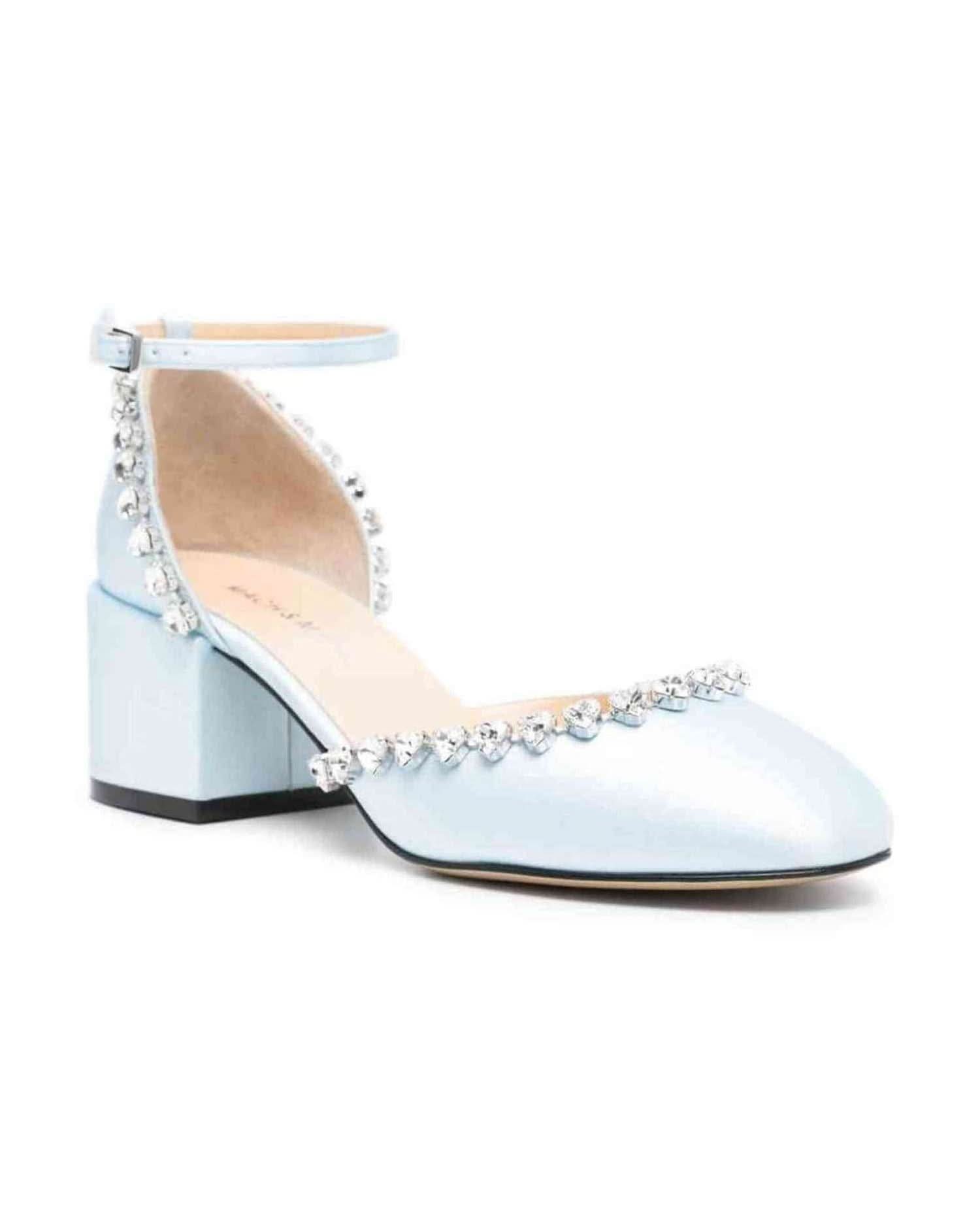 Mach & Mach Pre Clear Blue Heel Heels
