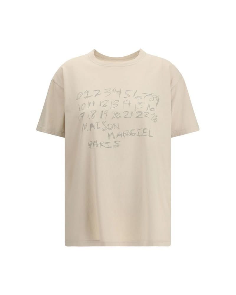 Maison Margiela Beige Cotton T-shirt