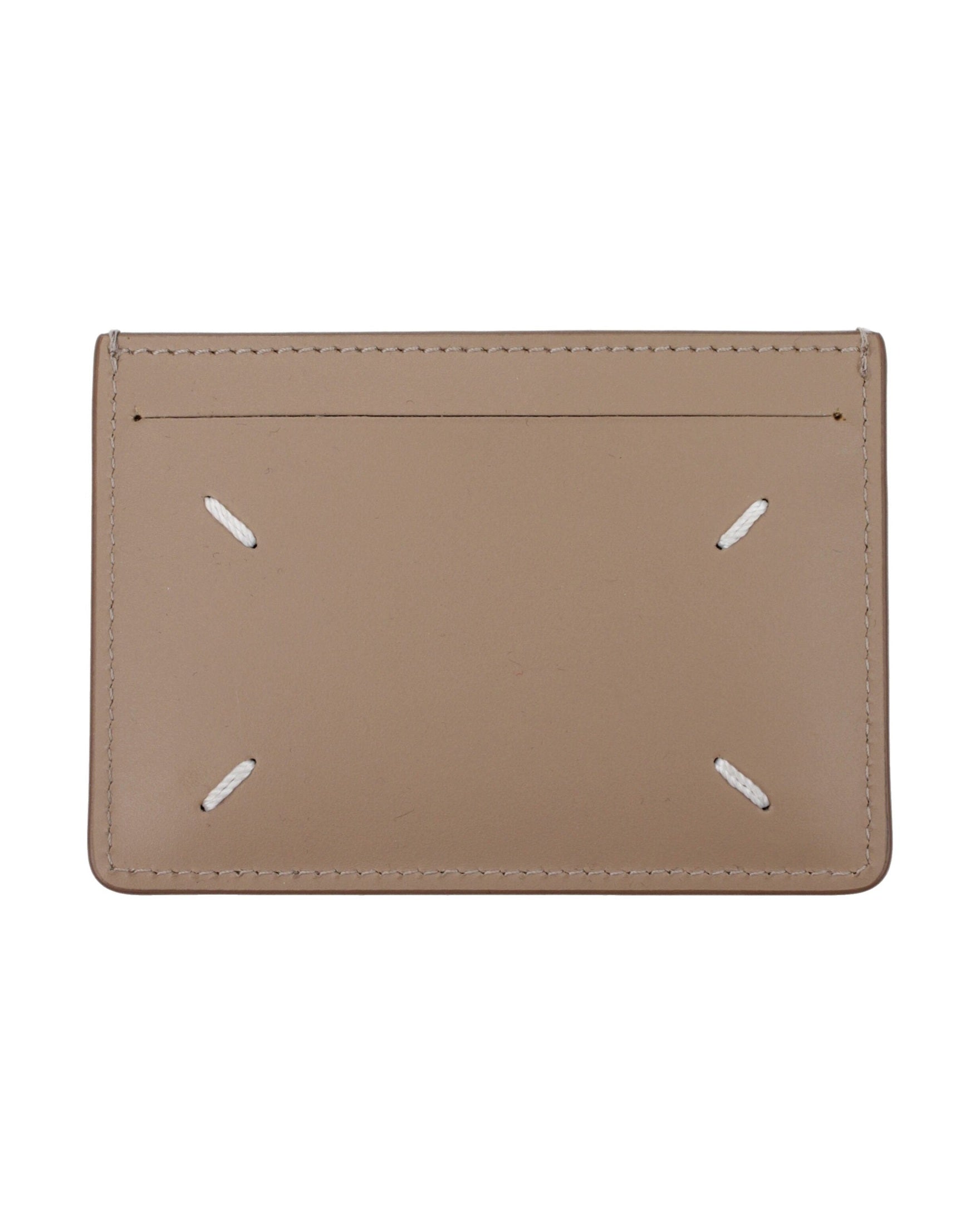 Maison Margiela Beige Leather Cardholder Glam Steals