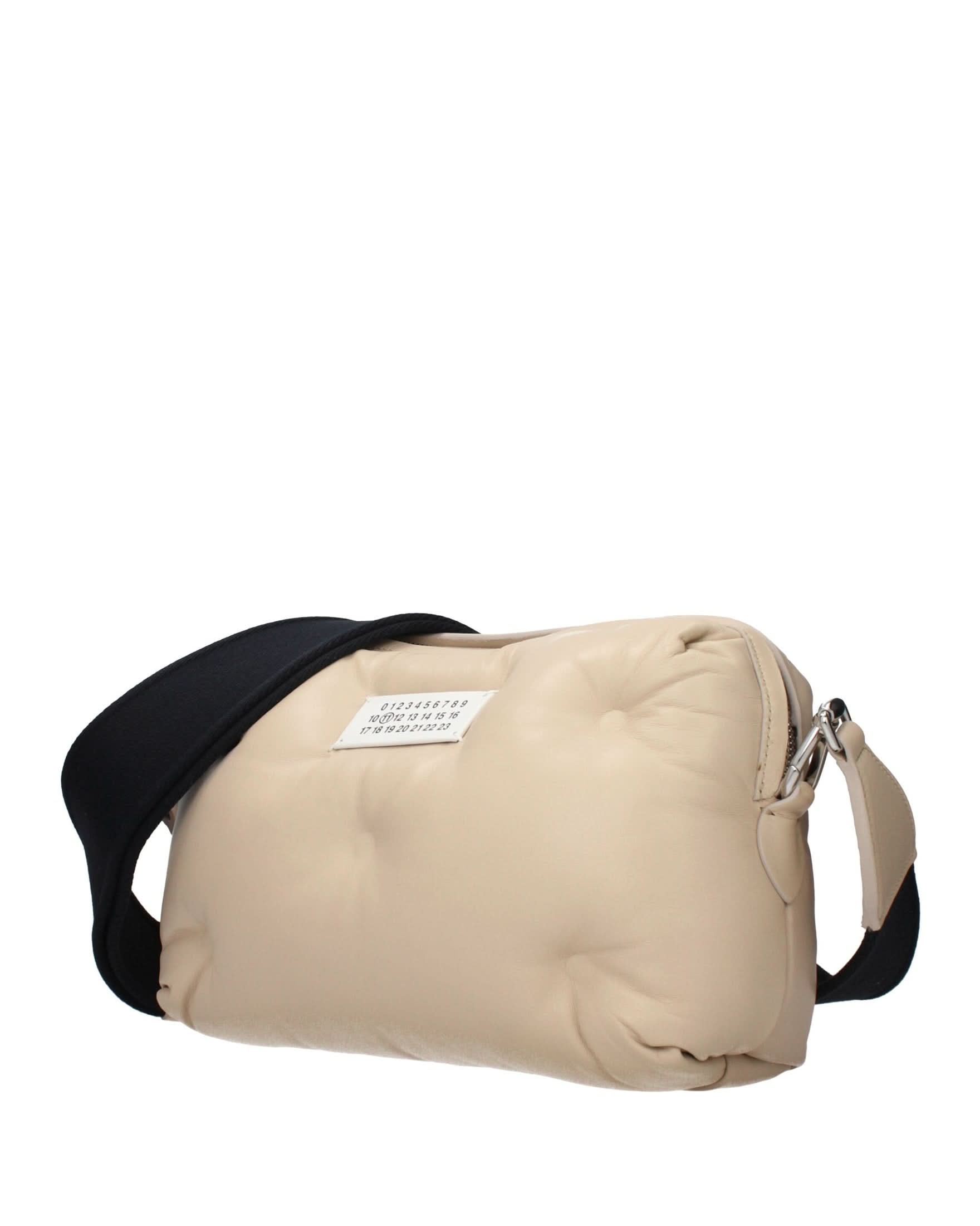Maison Margiela Beige Leather Clutch Bag Clutch Bags