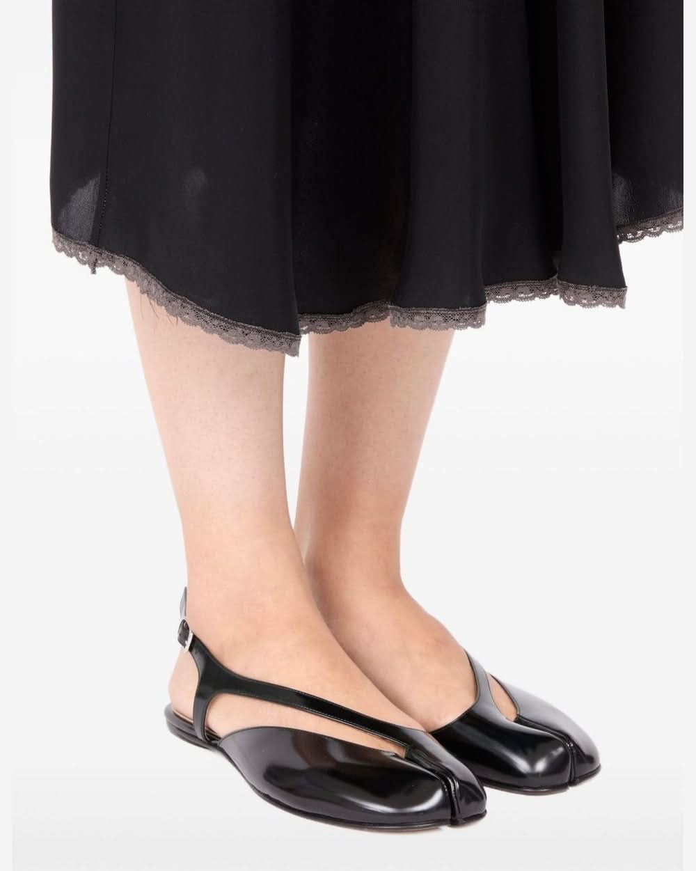 Maison Margiela Black Flat Shoes Flat Shoes