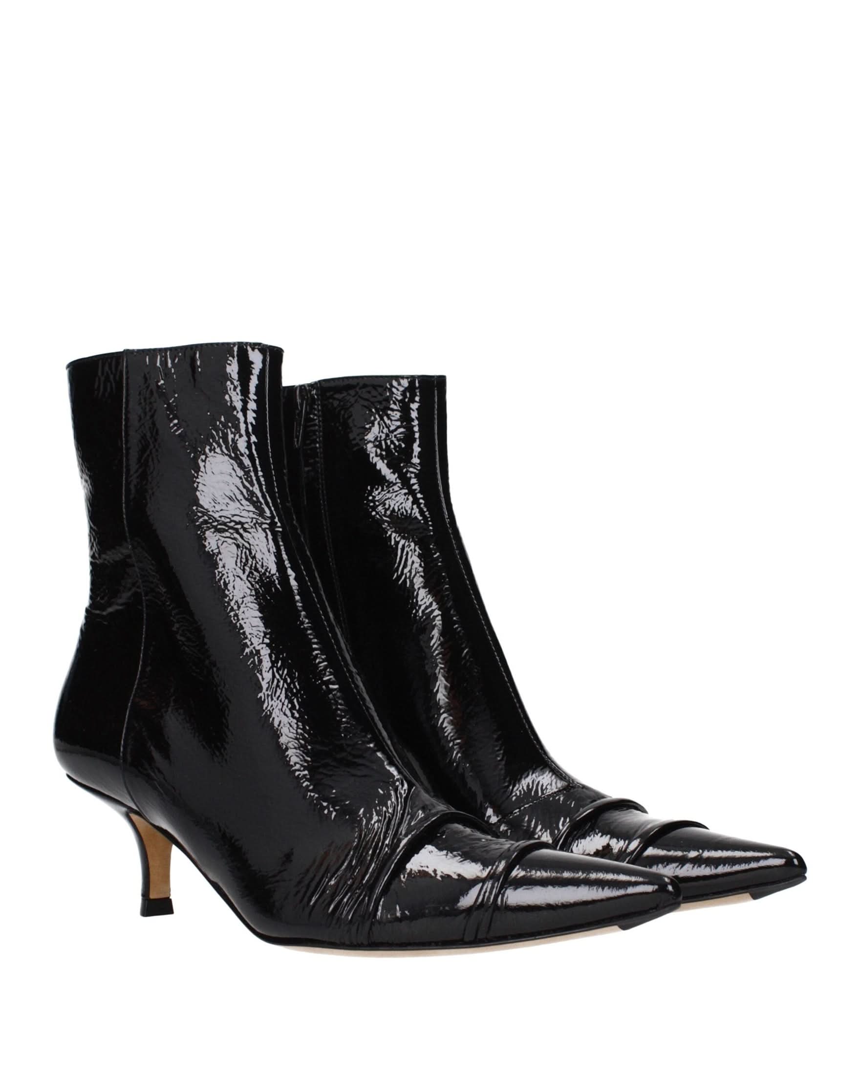 Maison Margiela Black Leather Ankle Boots Boots
