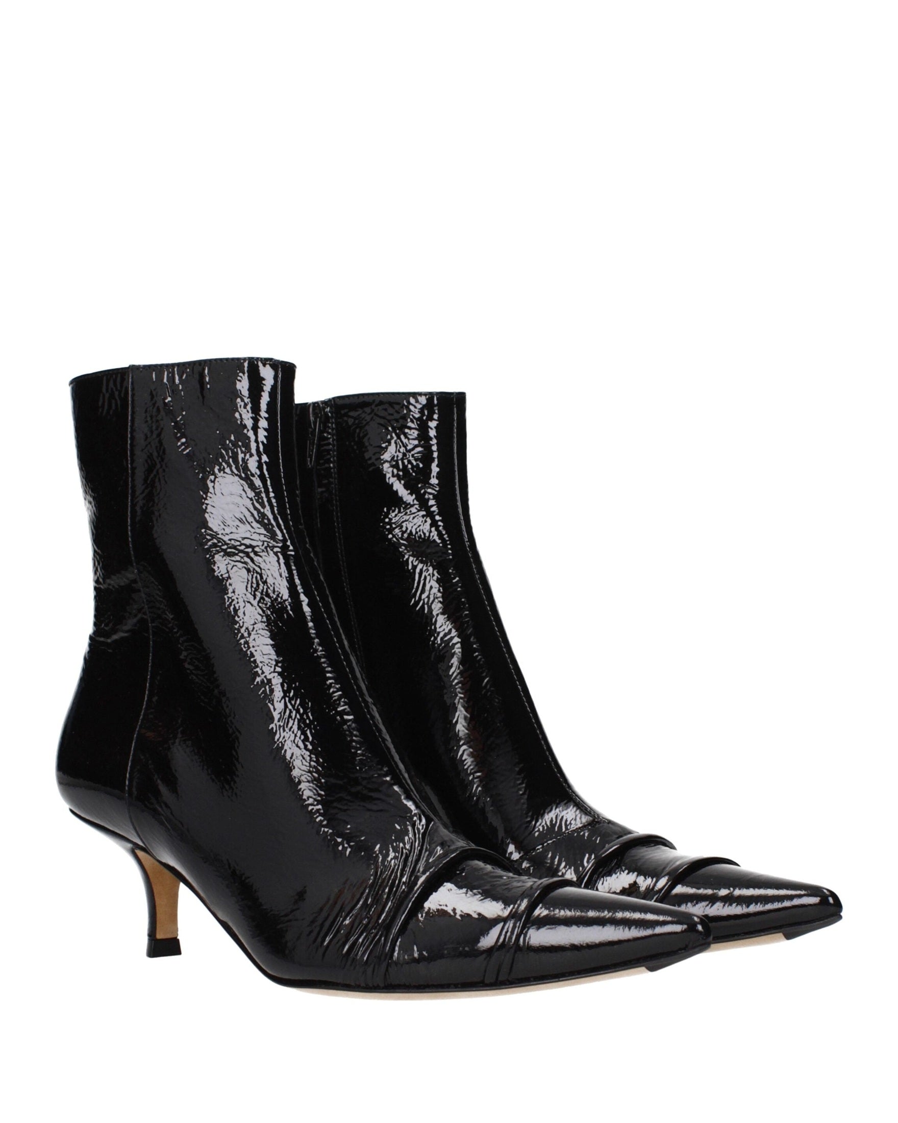 Maison Margiela Black Leather Ankle Boots Glam Steals