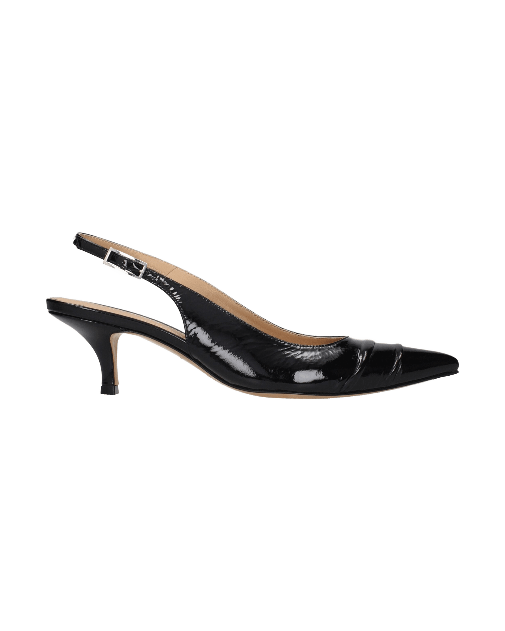 Maison Margiela Black Leather Mid Heel Pumps Glam Steals