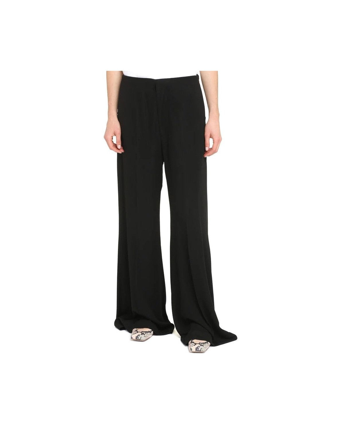 Maison Margiela Black Viscose Pant