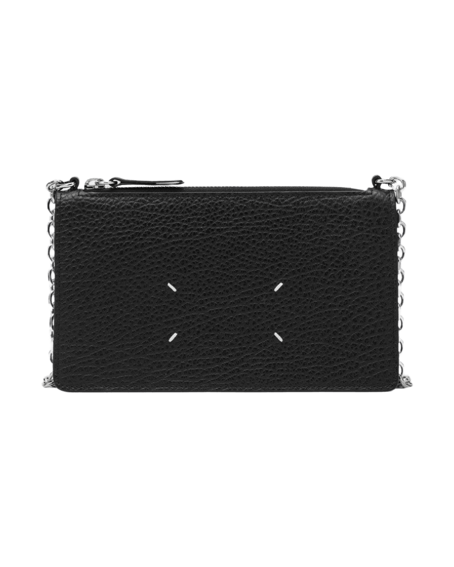 Maison Margiela Black Card Holder With Shoulder Strap Glam Steals