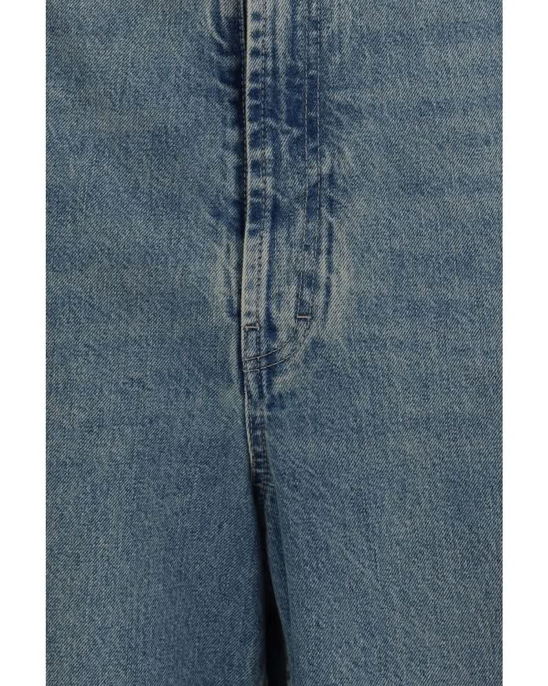 Maison Margiela Blue Cotton High Waisted Jeans Glam Steals