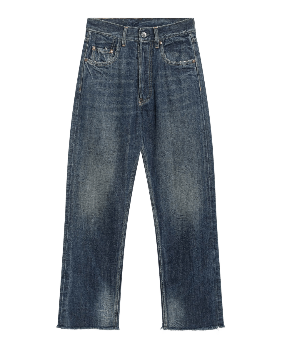Maison Margiela Blue Denim Straight Leg Jeans Glam Steals