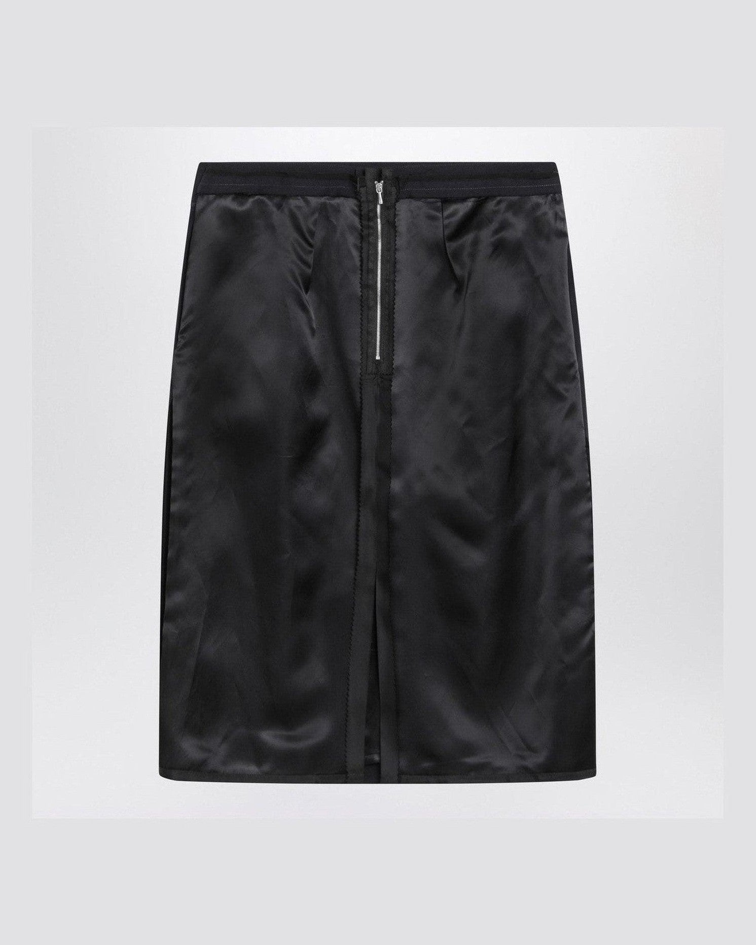 Maison Margiela Blue skirt with satin side panels Glam Steals