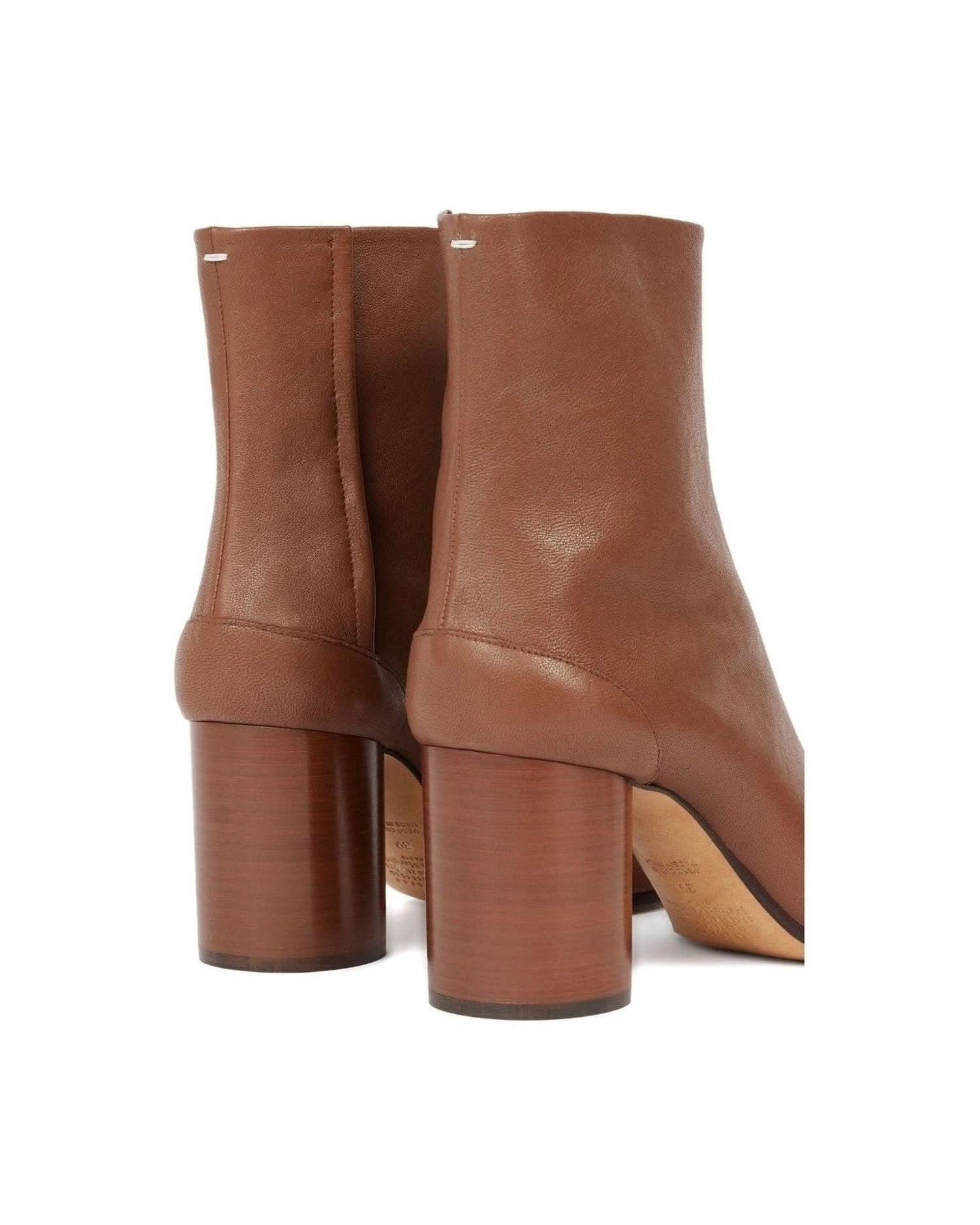 Maison Margiela Brown Leather Boots Boots