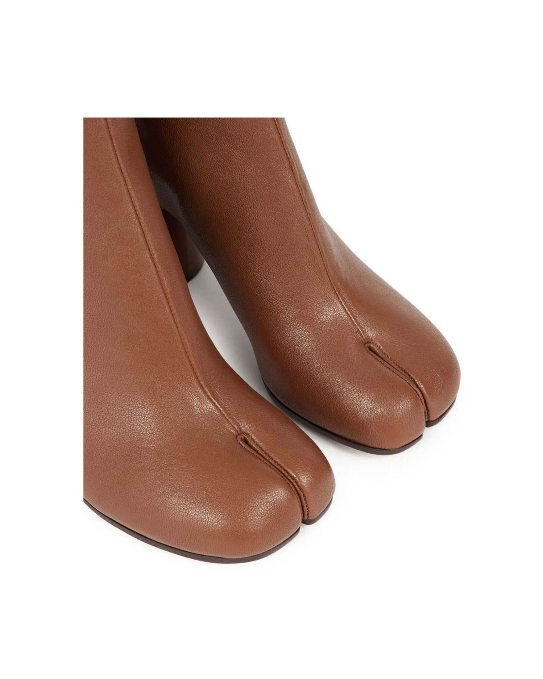 Maison Margiela Brown Leather Boots Boots