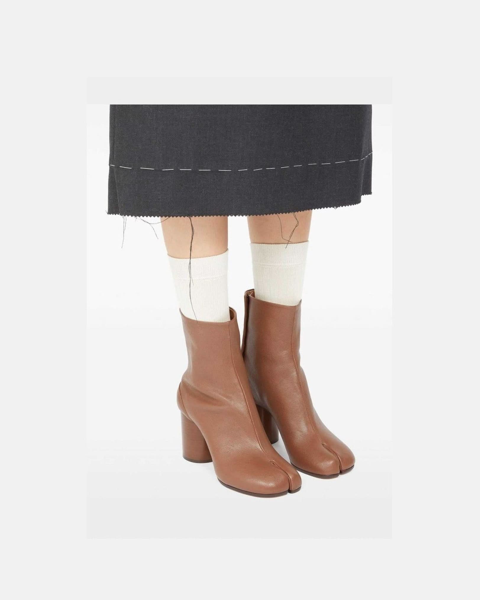 Maison Margiela Brown Leather Boots Boots