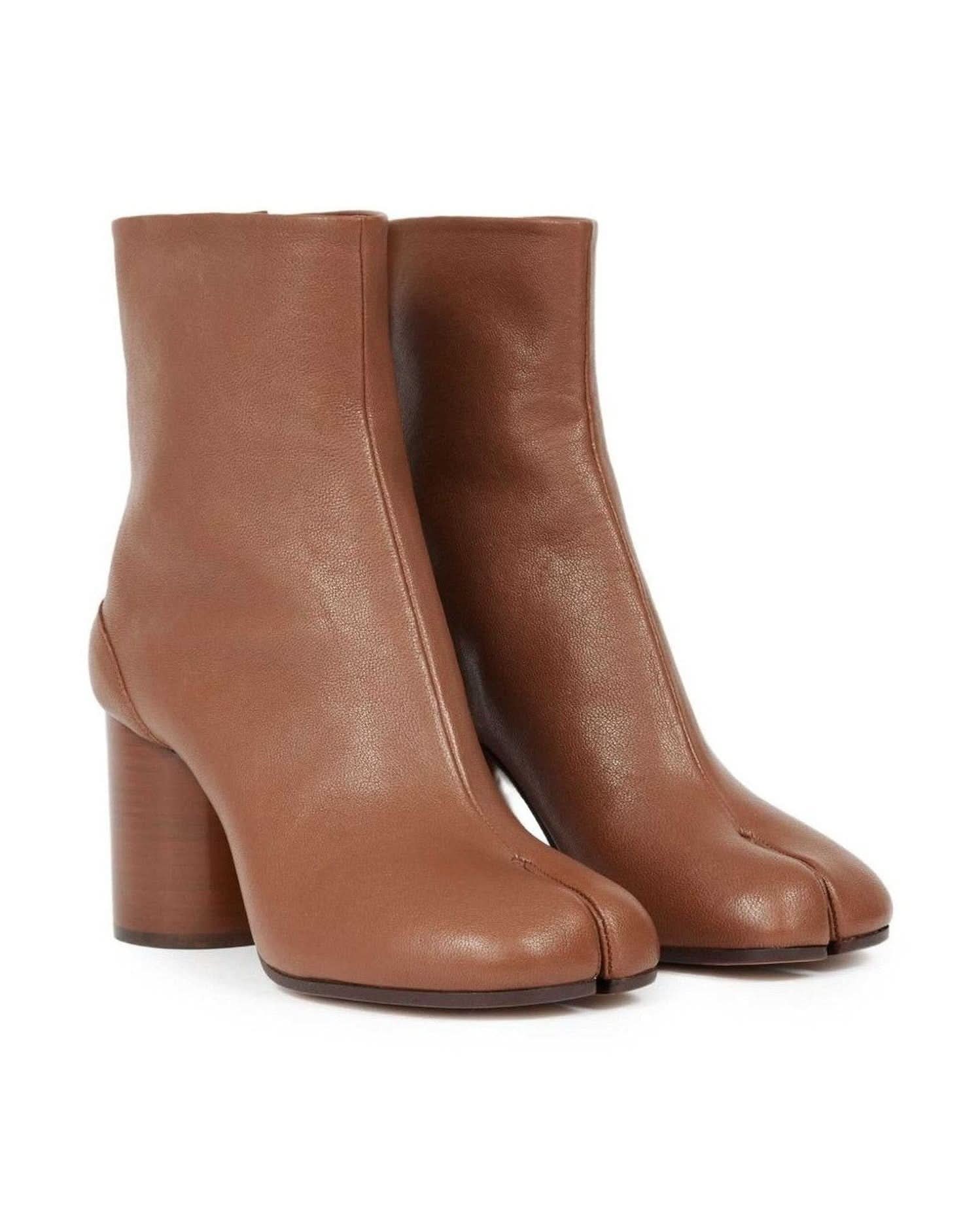 Maison Margiela Brown Leather Boots Boots