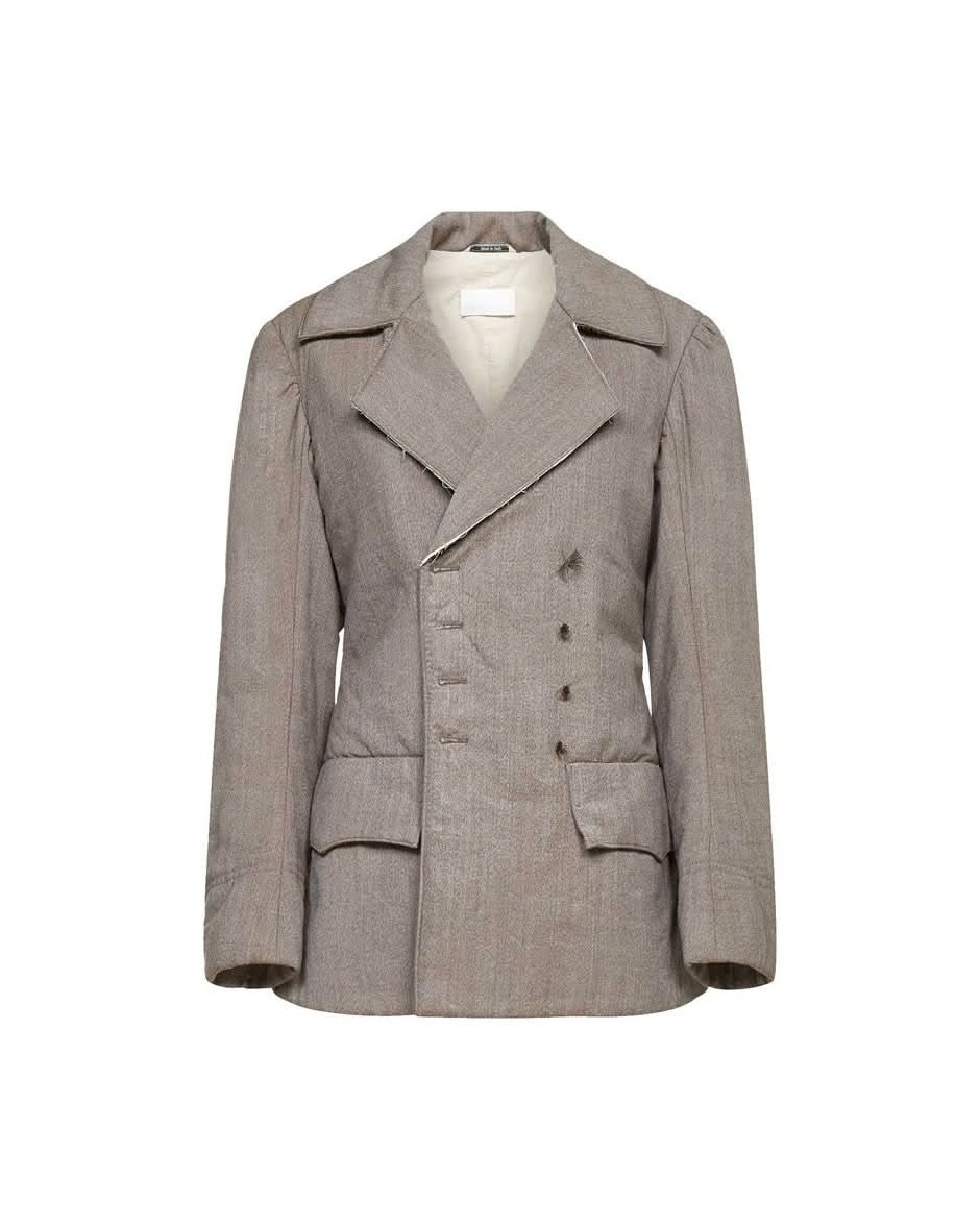 Maison Margiela Brown Wool Blazer Coats & Jackets