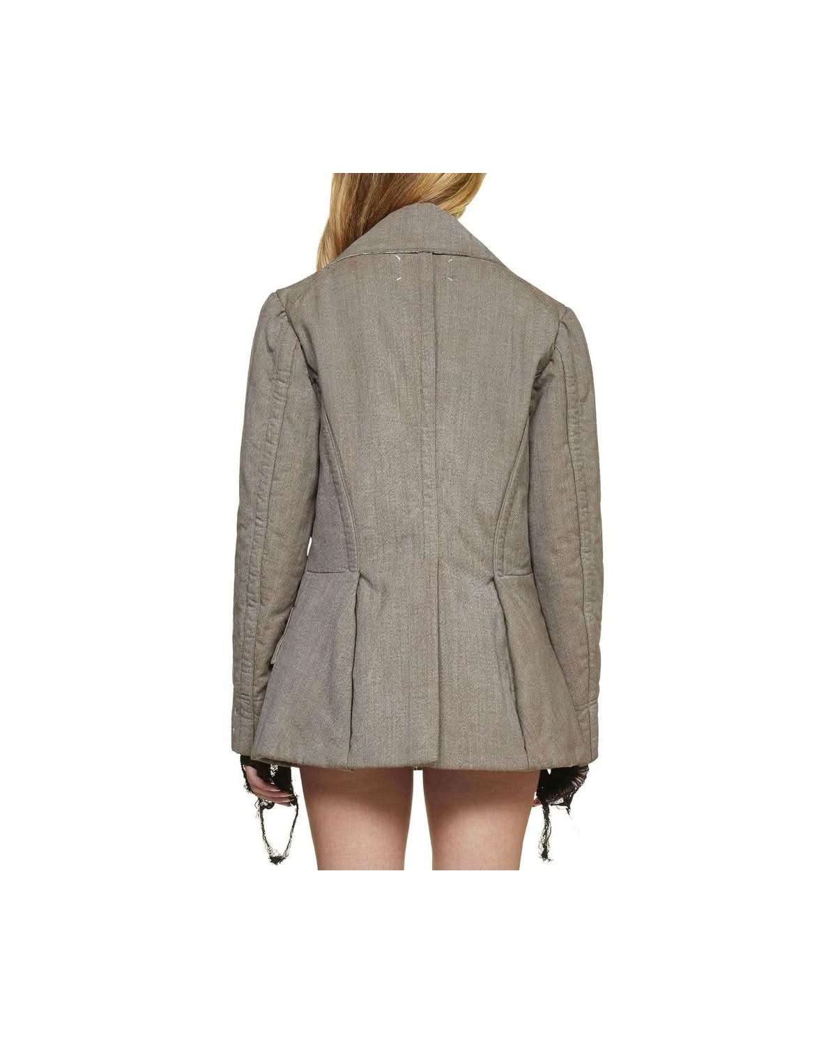 Maison Margiela Brown Wool Blazer Coats & Jackets