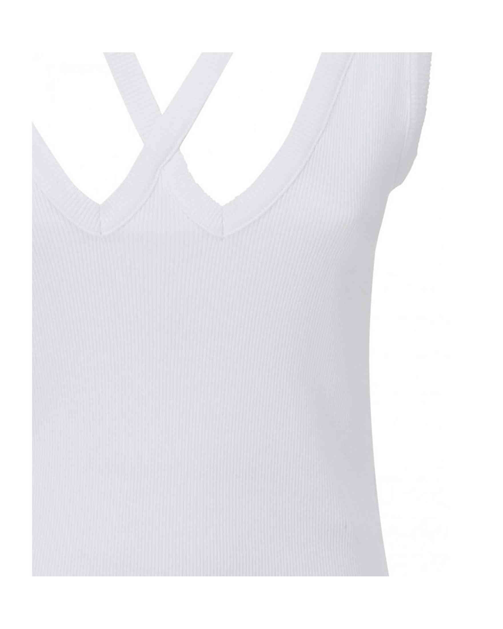 Maison Margiela Cotton Mm6 Ribbed Top Glam Steals