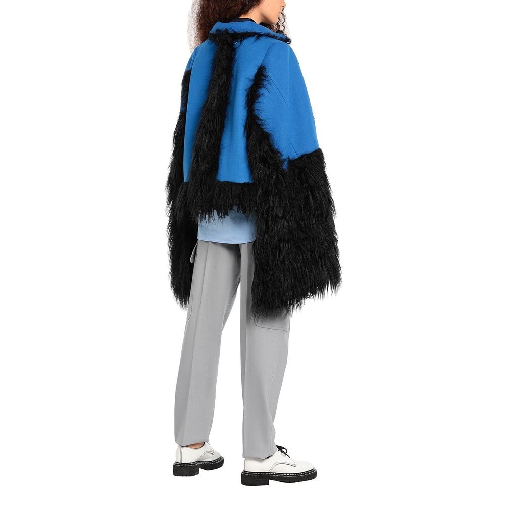 Maison Margiela Faux Fur Trimmed Cape Jacket Glam Steals