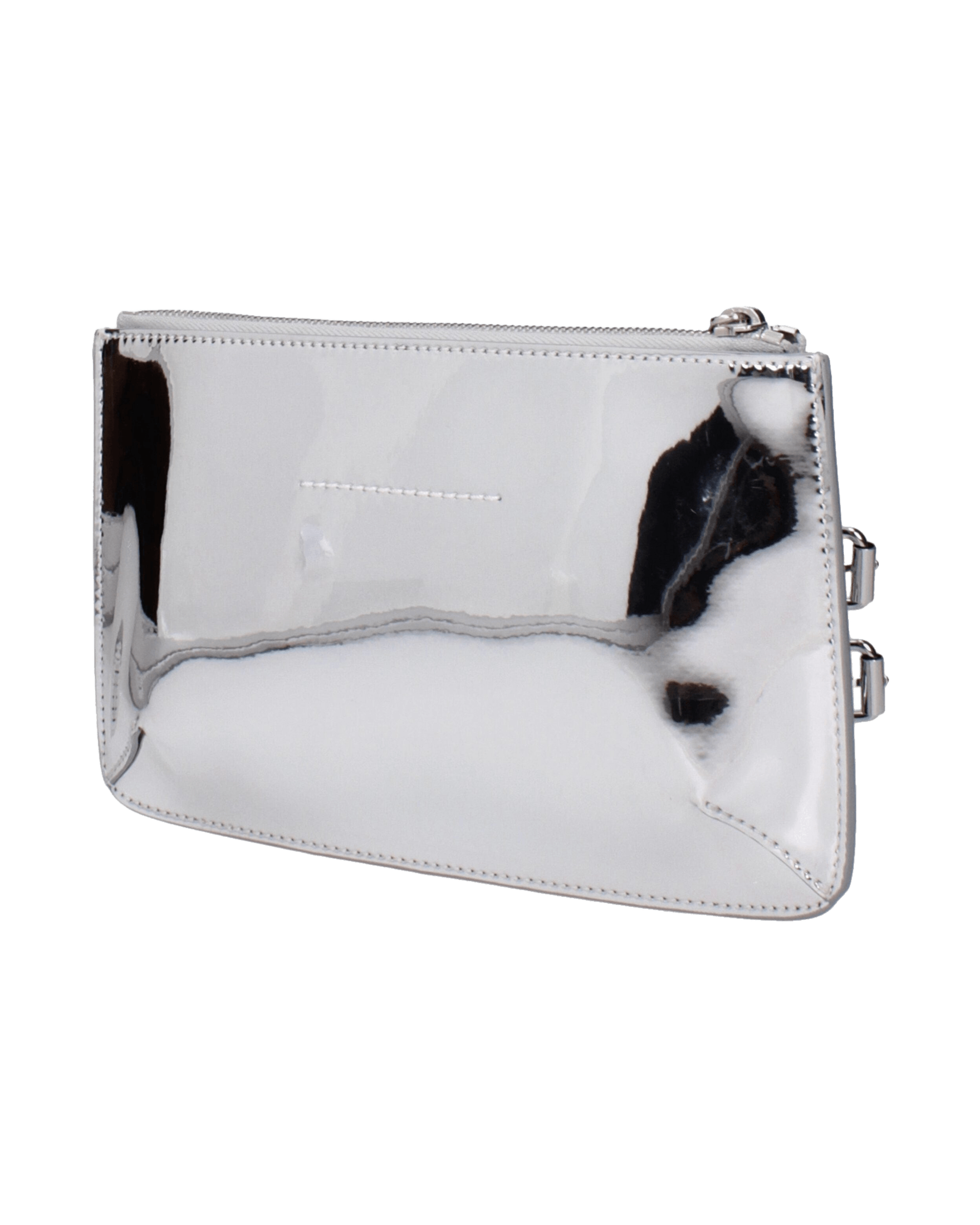 Maison Margiela Gray Leather Clutch Bag