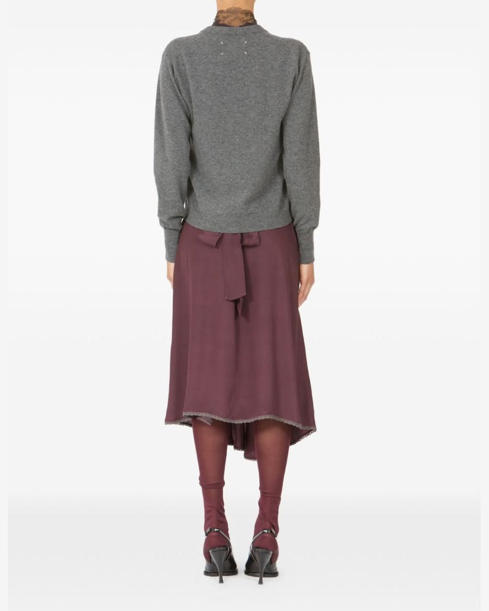 Maison Margiela Grey Sweater Topwear