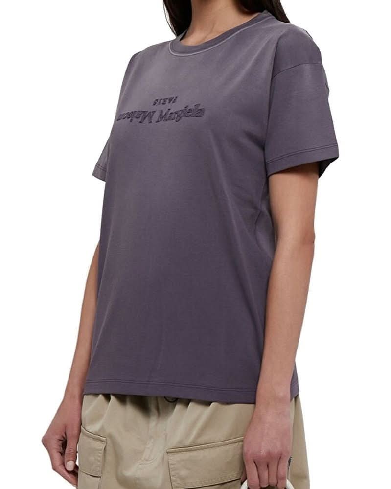 Maison Margiela Purple Cotton T-shirt