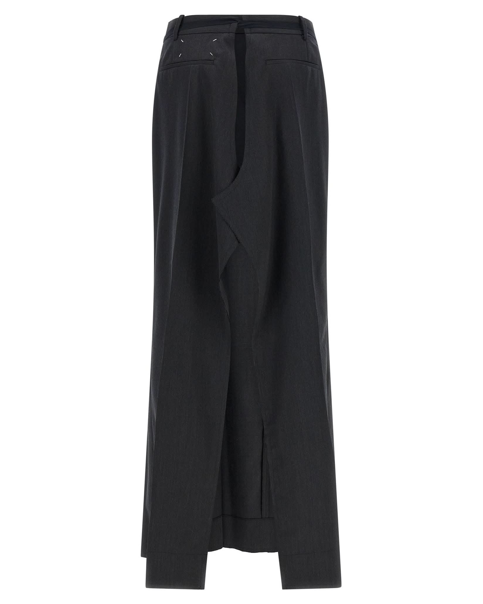 Maison Margiela Raw Cut Hem Skirt Glam Steals