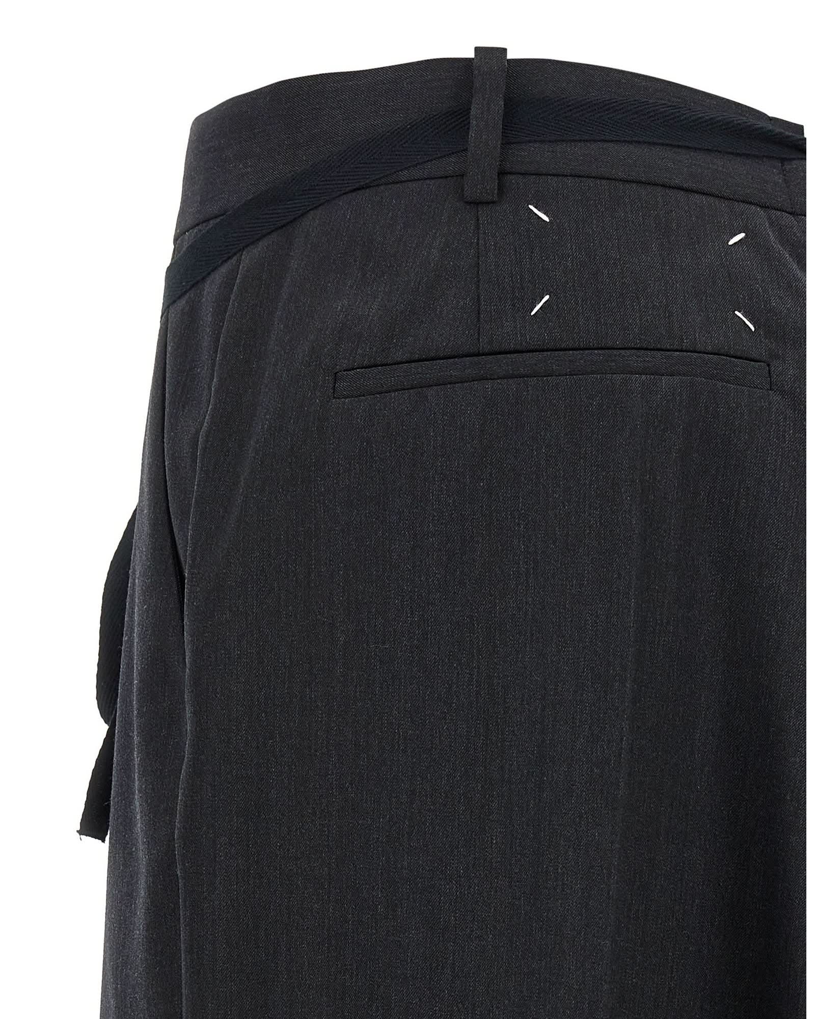 Maison Margiela Raw Cut Hem Skirt Glam Steals