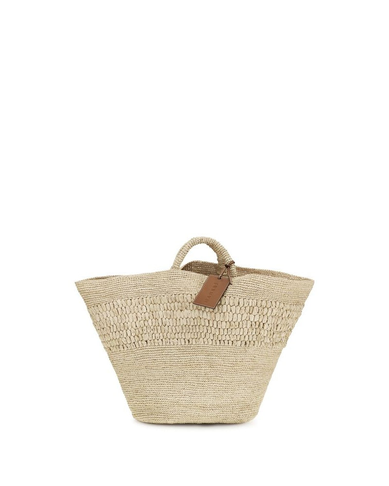 Manebi Beige Raffia Handbag Glam Steals