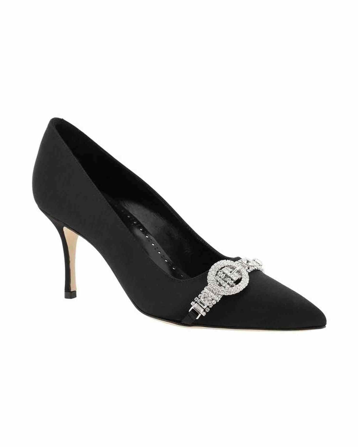 Manolo Blahnik Black Satin Asapump Pumps Glam Steals