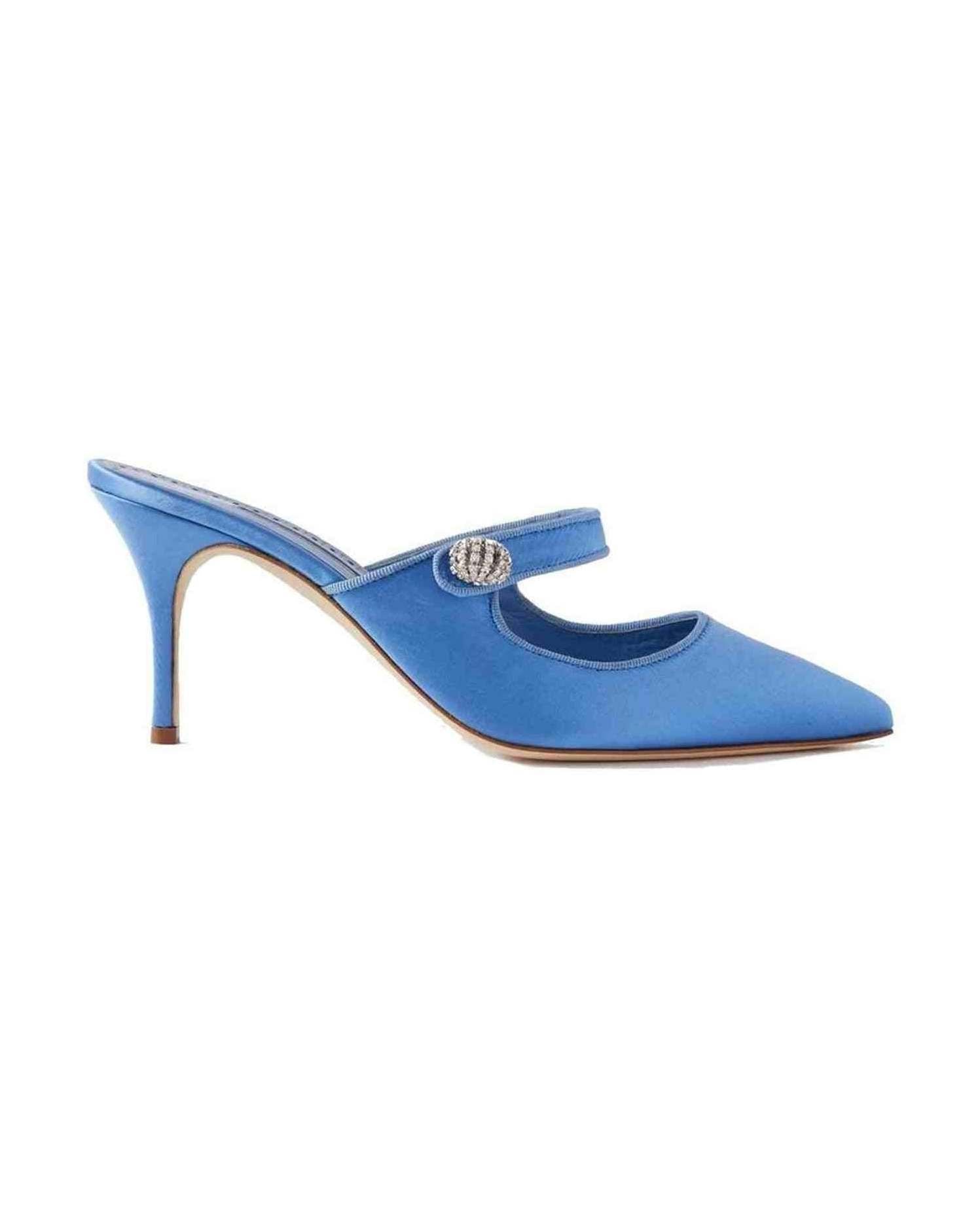 Manolo Blahnik Camparimu Jewel 070 Mules Glam Steals