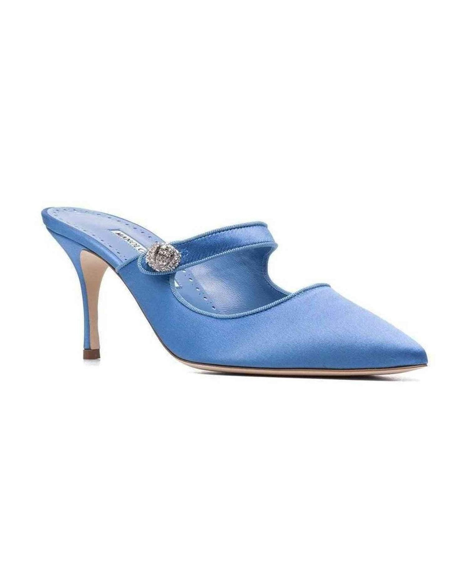 Manolo Blahnik Camparimu Jewel 070 Mules Glam Steals