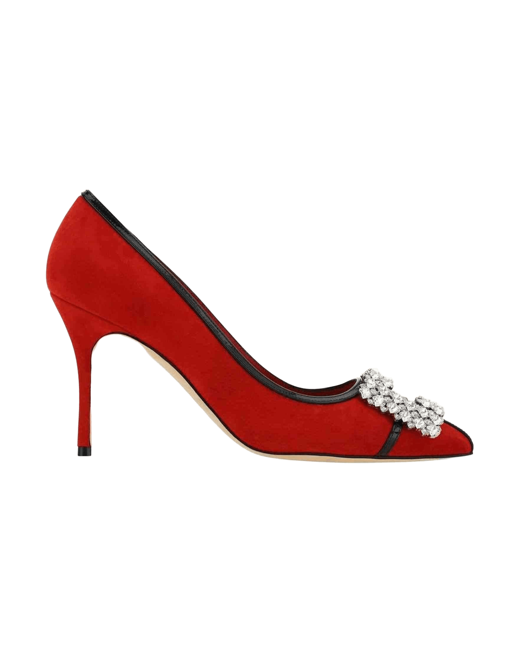 Manolo Blahnik Suede Tuberian 90 Pumps Glam Steals