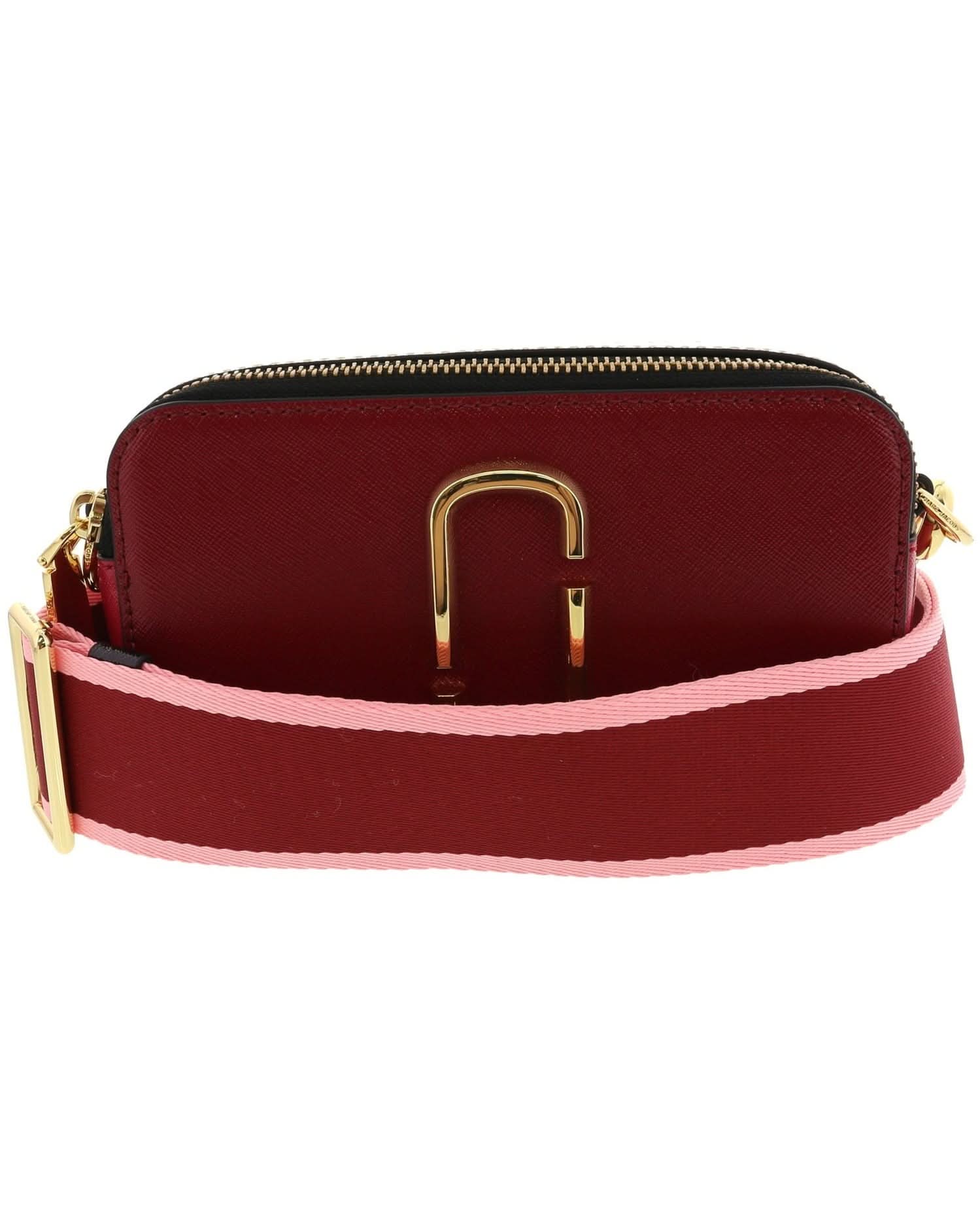 Marc Jacobs Red Leather Snapshot Shoulder Bag Multi Glam Steals