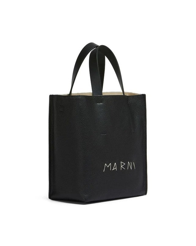 Marni Black Calfskin Tote Bag Glam Steals