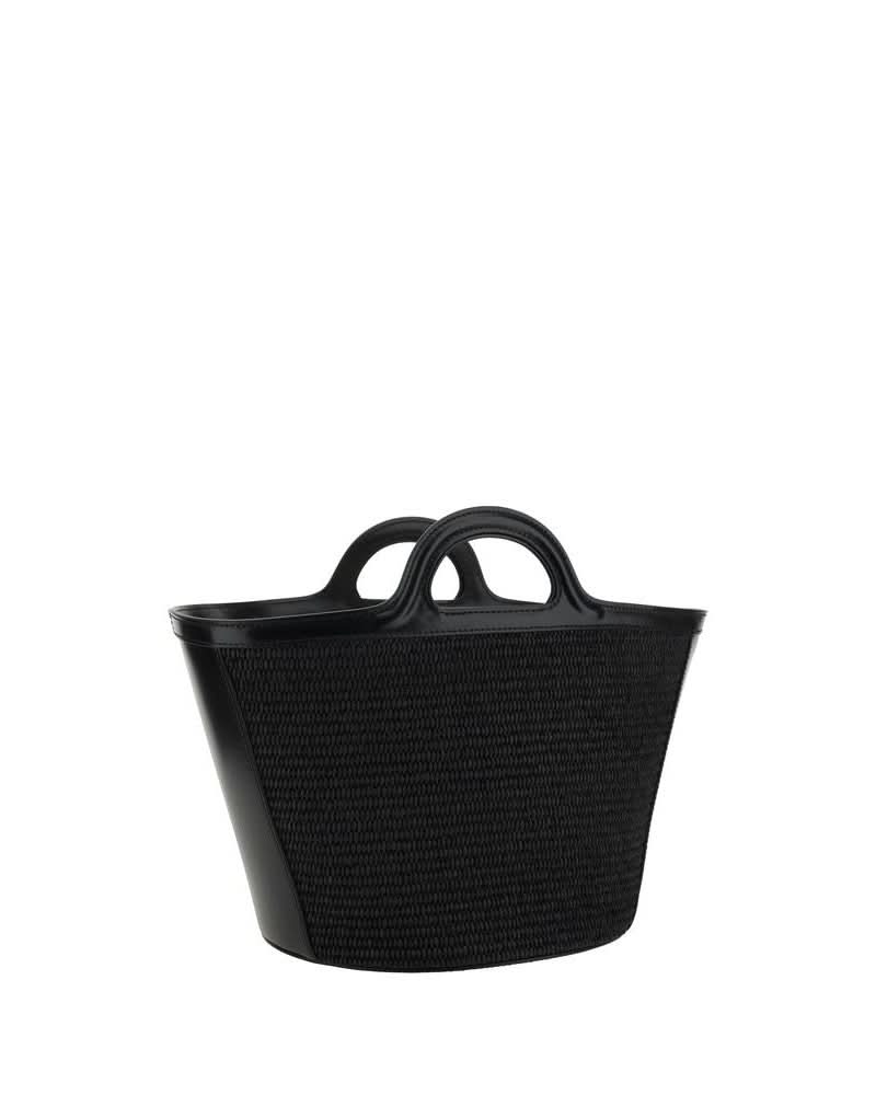 Marni Black Cotton Shoulder Bag Bucket Bags