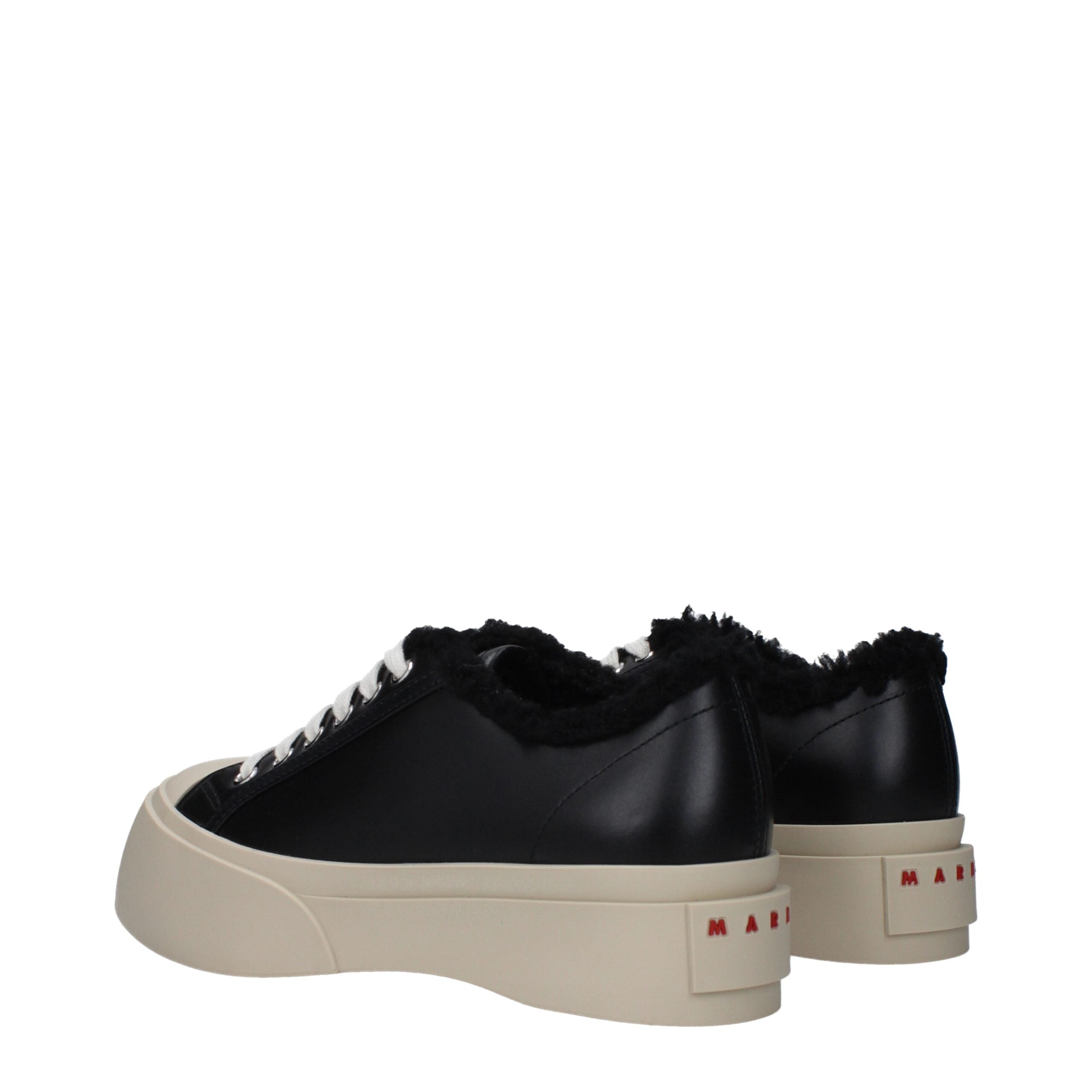 Marni Black Leather Chunky Sneakers Glam Steals
