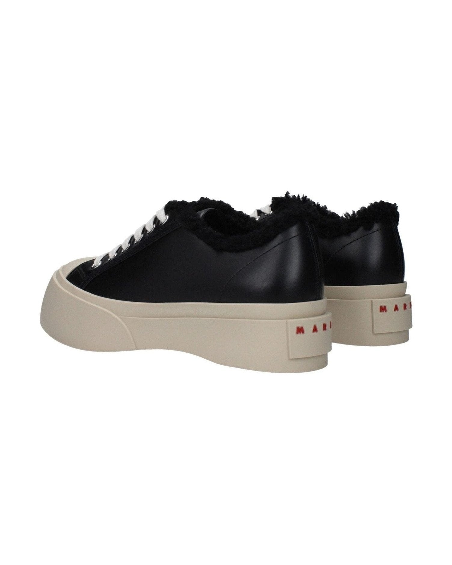 Marni Black Leather Chunky Sneakers Glam Steals