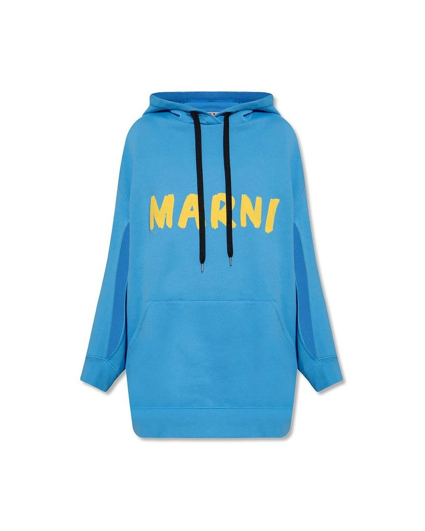 Marni Blue Cotton Sweatshirt Glam Steals