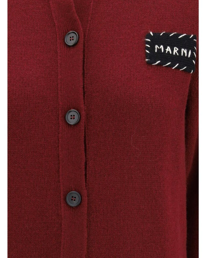 Marni Bordeaux Cashmere Cardigan Glam Steals