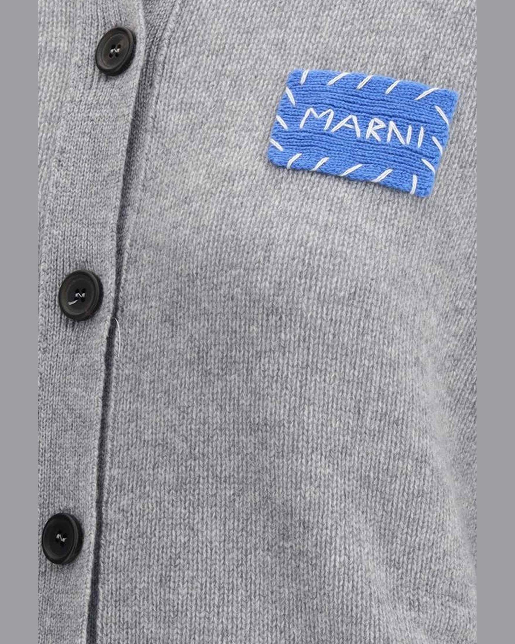 Marni Cashmere Cardigan With Patch Glam Steals